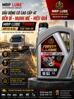 MRP LUBE TURBO API CI-4/SL SAE 15W-40 (Dầu Động Cơ Diesel 4 Thì Hiệu Suất Cao Cho Xe Tải, xe đầu kéo container hoạt động liên tục cường độ cao.)